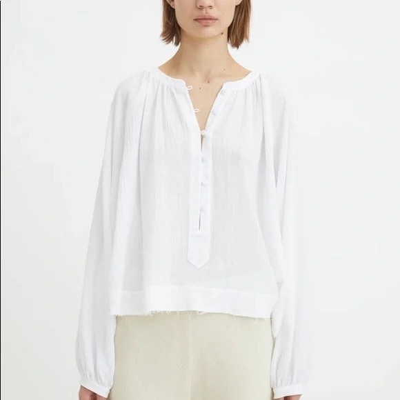 Rodebjer Casuarina Minimal Drapey 100% Cotton Blouse Top Brand new with tags. - Picture 6 of 7